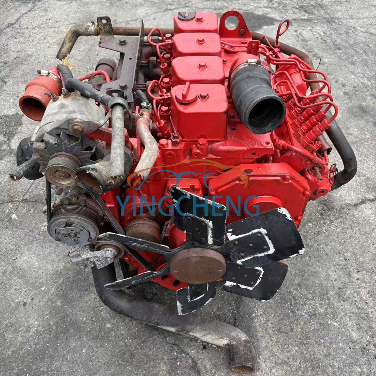 Cummins 4BT Original Used Diesel Engine 4 Cylinder Large Pump 3.9L for Truck