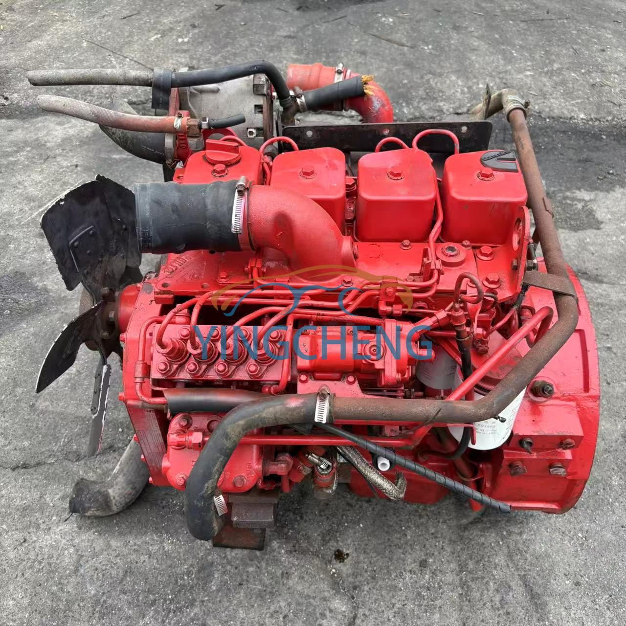 Cummins 4BT Original Used Diesel Engine 4 Cylinder Large Pump 3.9L for Truck