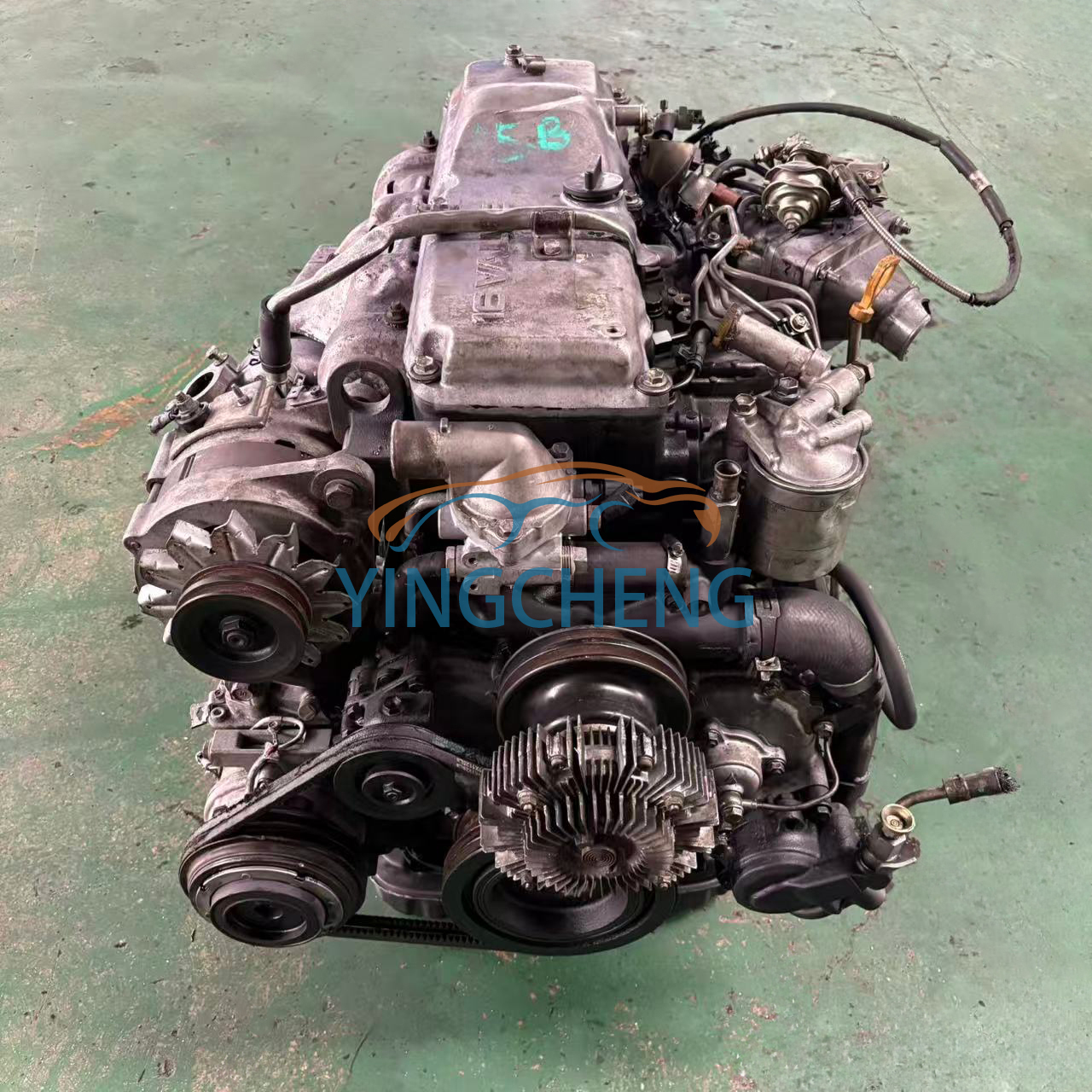 Original Japanese Used 15BT Engine Assembly with Transmission for Toyota Landcrusier