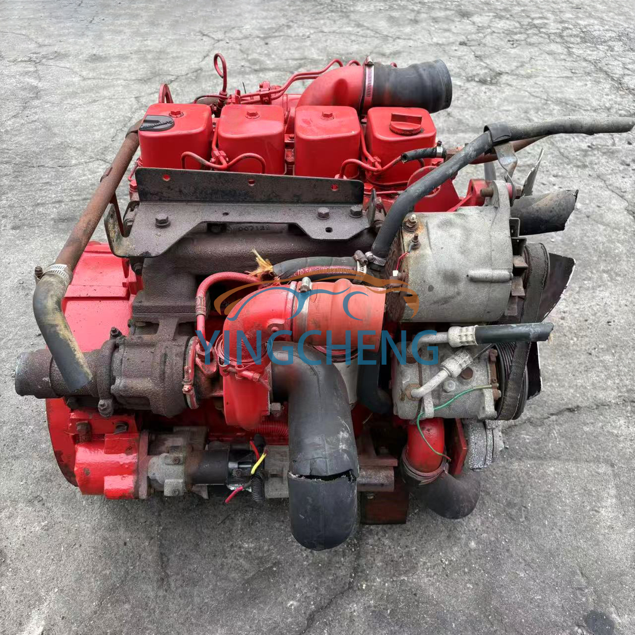 Cummins 4BT Original Used Diesel Engine 4 Cylinder Large Pump 3.9L for Truck
