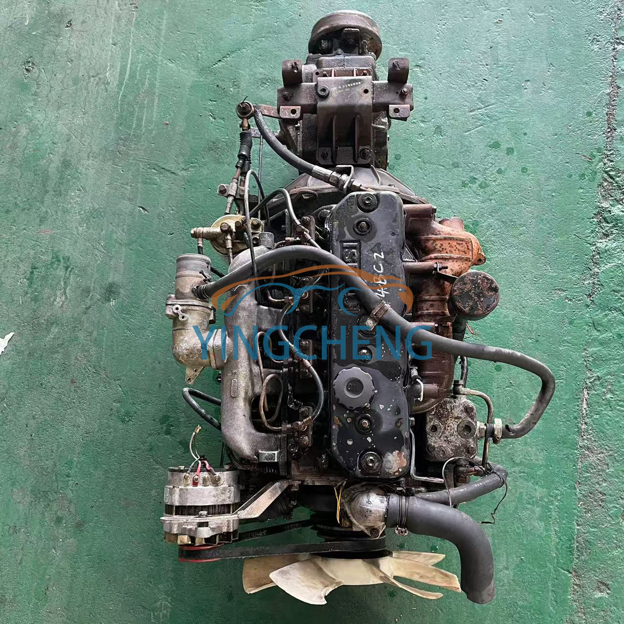 Used Japan Original Complete Diesel Engine 4BC2 with Transmission for Isuzu