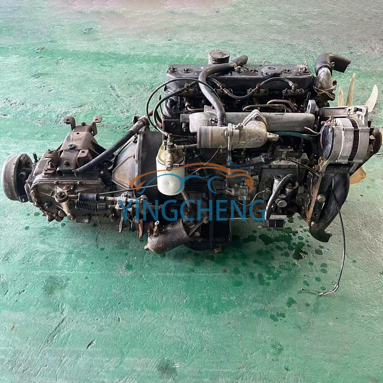 Used Japan Original Complete Diesel Engine 4BC2 with Transmission for Isuzu
