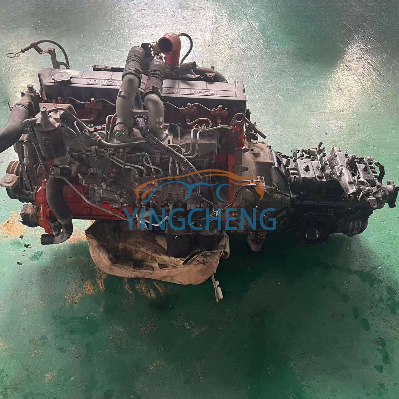 Best Price Good Condition Used Japanese Diesel Engine 6HE1T Engine for Isuzu