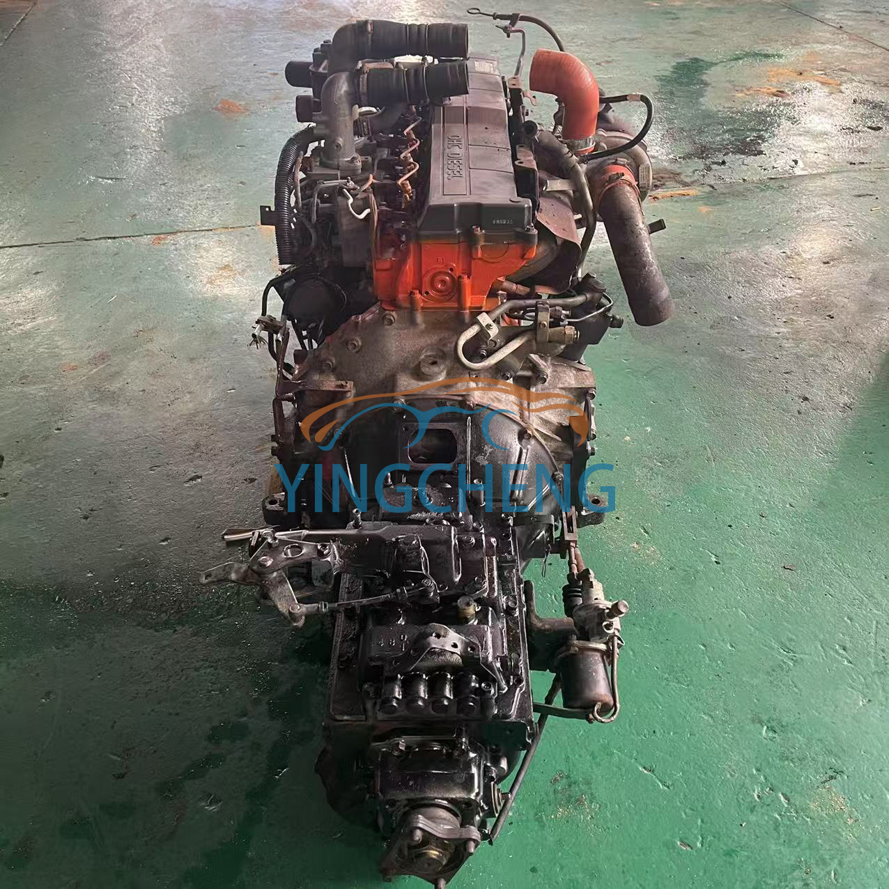 Best Price Good Condition Used Japanese Diesel Engine 6HE1T Engine for Isuzu