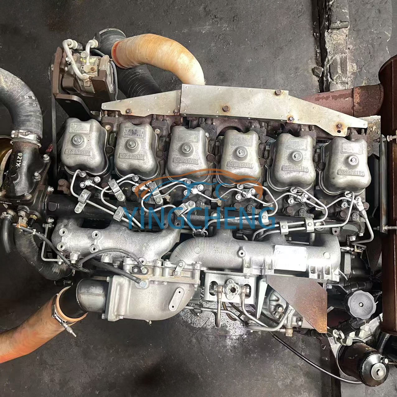 6 Cylinder 6D24T Used Diesel Engine with Turbo for Mitsubishi for Excavator